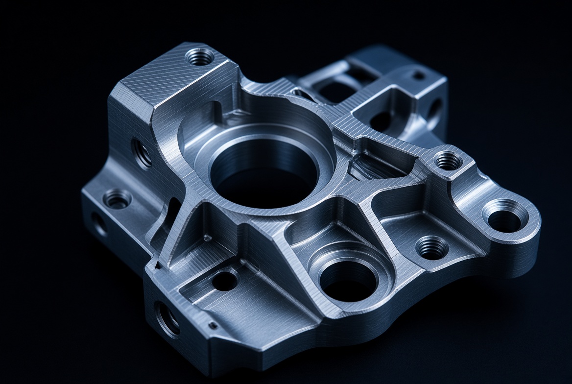 Precision machined metal aerospace component